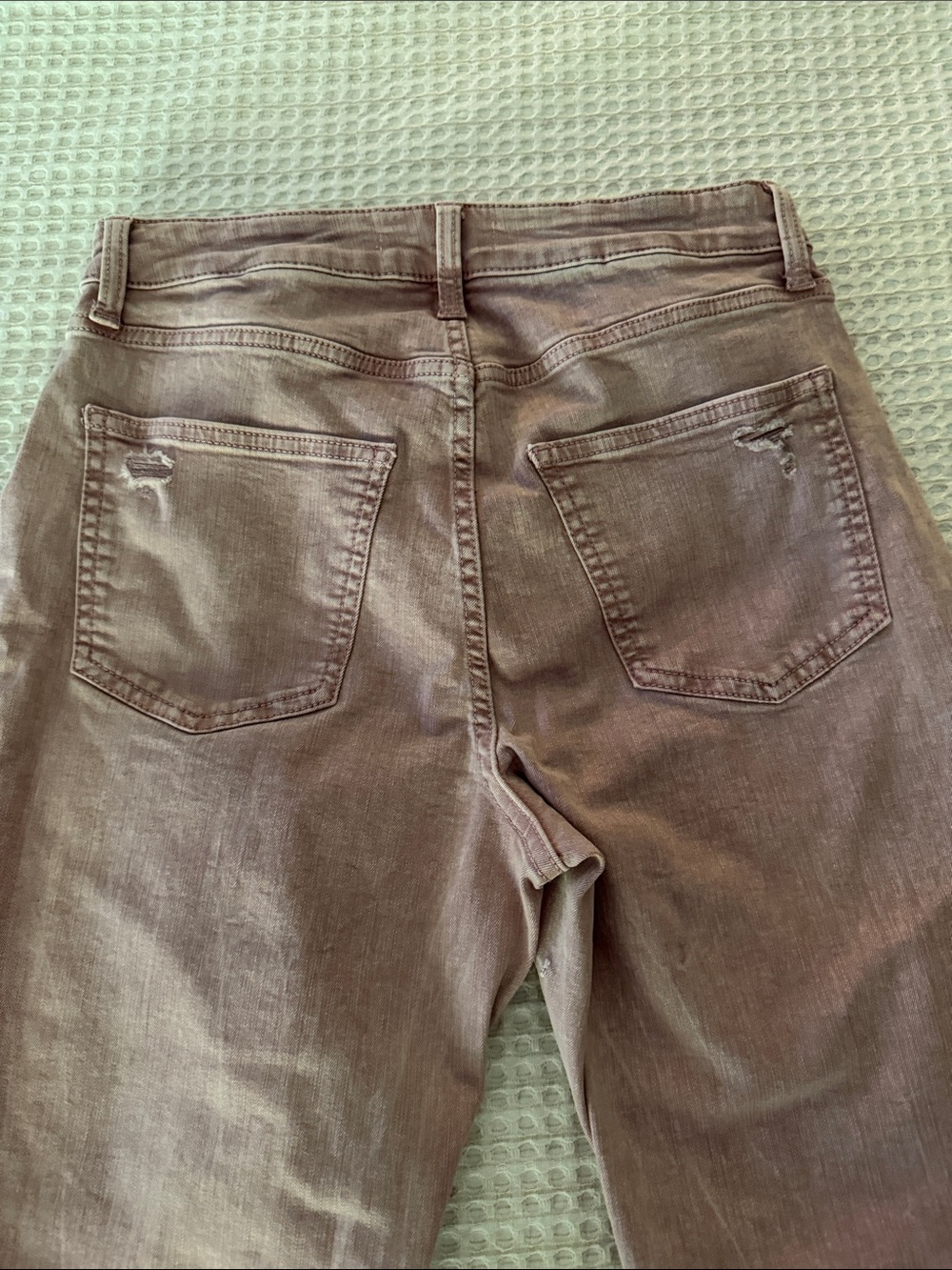 LC Lauren Conrad Faded Brown High-Rise Jeans with Back Pockets